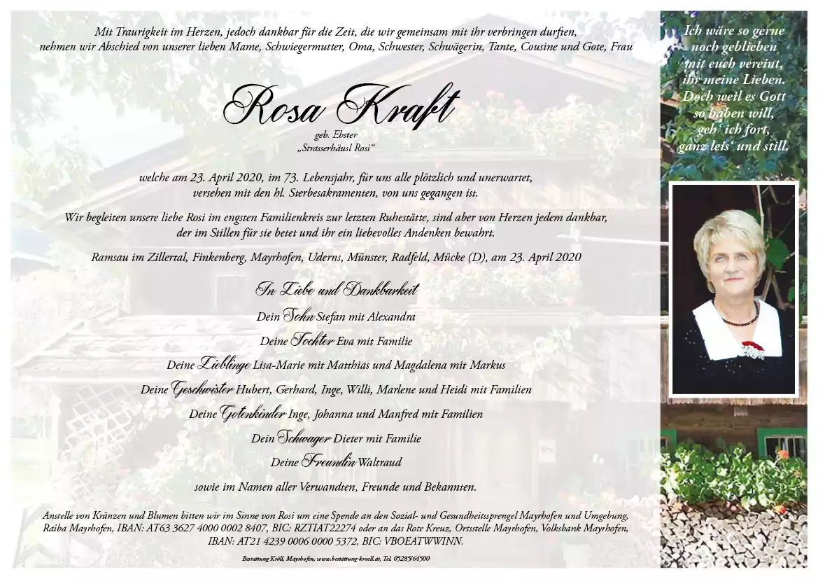 Parte von Rosa Kraft